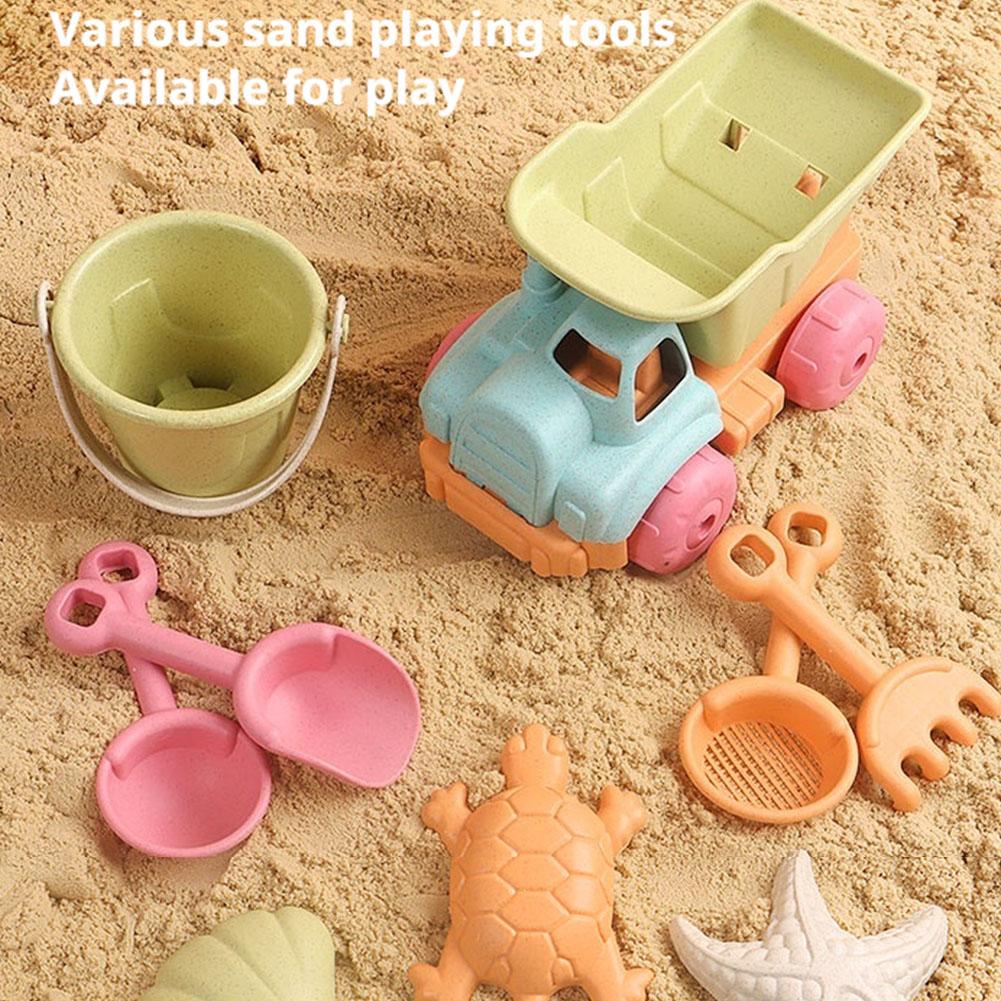 Kids Outdoor Entertainment - ชุดของเล่นทรายชายหาด 7 ชิ้น สำหรับเด็ก สนุกกับกิจกรรมกลางแจ้งในช่วงฤดูร้อน ชุดเครื่องมือสำหรับเล่นทราย