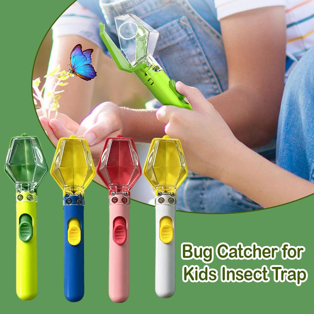 Kids Outdoor Education - ของเล่นดักแมลงแบบใหม่สำหรับเด็ก ของเล่นเสริมพัฒนาการกลางแจ้ง ชุดอุปกรณ์สังเกตแมลงสำหรับนักวิทยาศาสตร์ตัวน้อยผู้อยากรู้อยากเห็น
