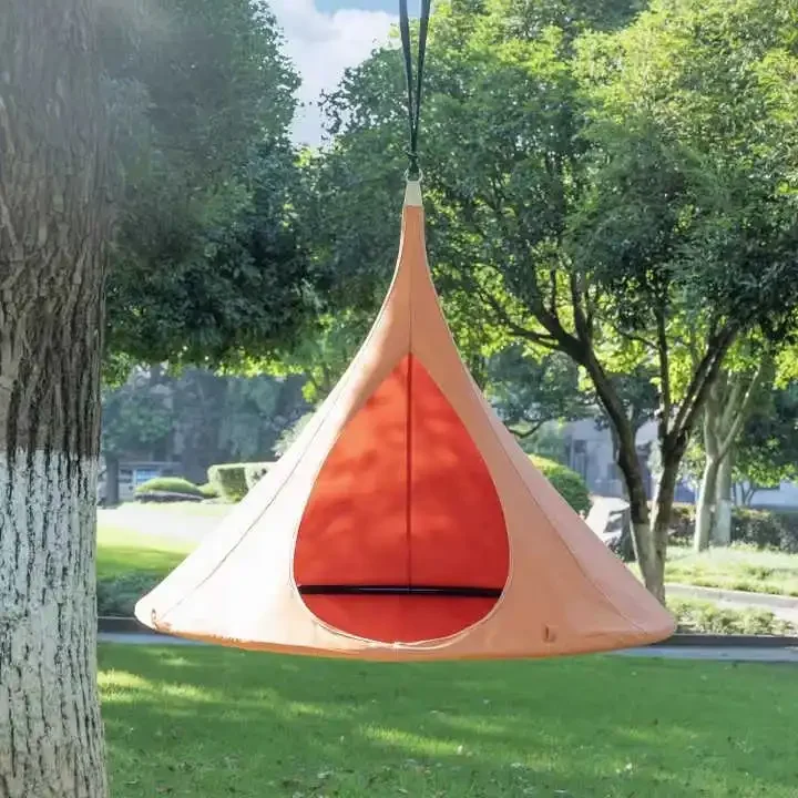 Kids Outdoor Nest Swing - เก้าอี้แขวนทรงกลมแบบแขวนในร่มและกลางแจ้ง เก้าอี้ชิงช้าทรงเต็นท์ชายหาด เก้าอี้เปลญวนทรงผีเสื้อสำหรับเด็กและผู้ใหญ่