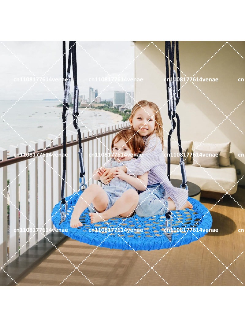 Kids Outdoor Nest Swing - ชิงช้าทรงกลมกลางแจ้งสำหรับเด็ก, ที่นั่งสนามเด็กเล่นรูปทรงรังนกขนาดใหญ่สำหรับสนามหญ้า