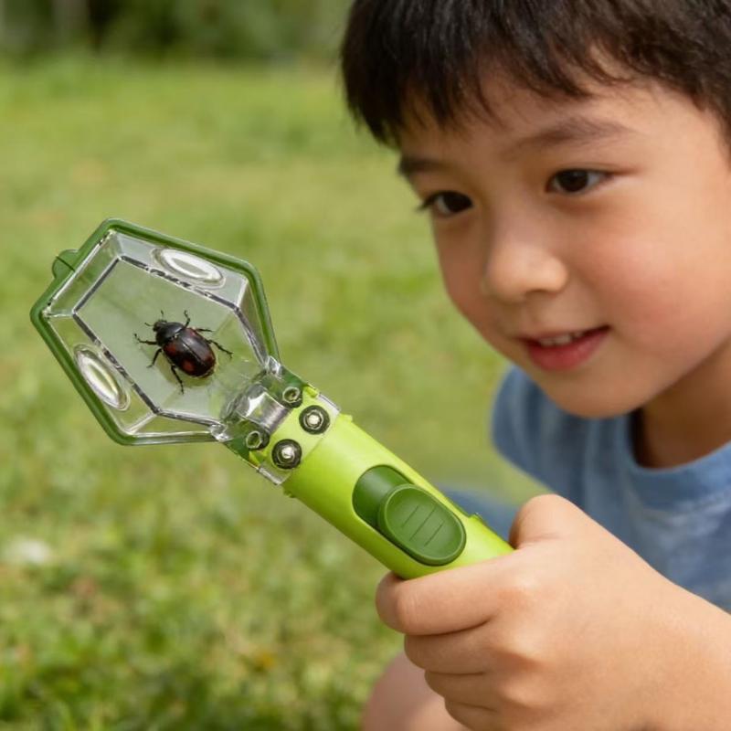 Kids Outdoor Education - กล่องดูแมลงสำหรับเด็ก ของเล่นเสริมการเรียนรู้วิทยาศาสตร์สำรวจธรรมชาติกลางแจ้ง