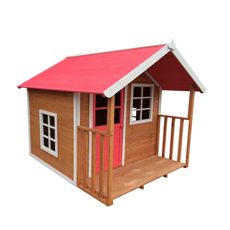 Kids Outdoor Cubby House - บ้านเด็กเล่นไม้กลางแจ้งสำหรับเด็ก