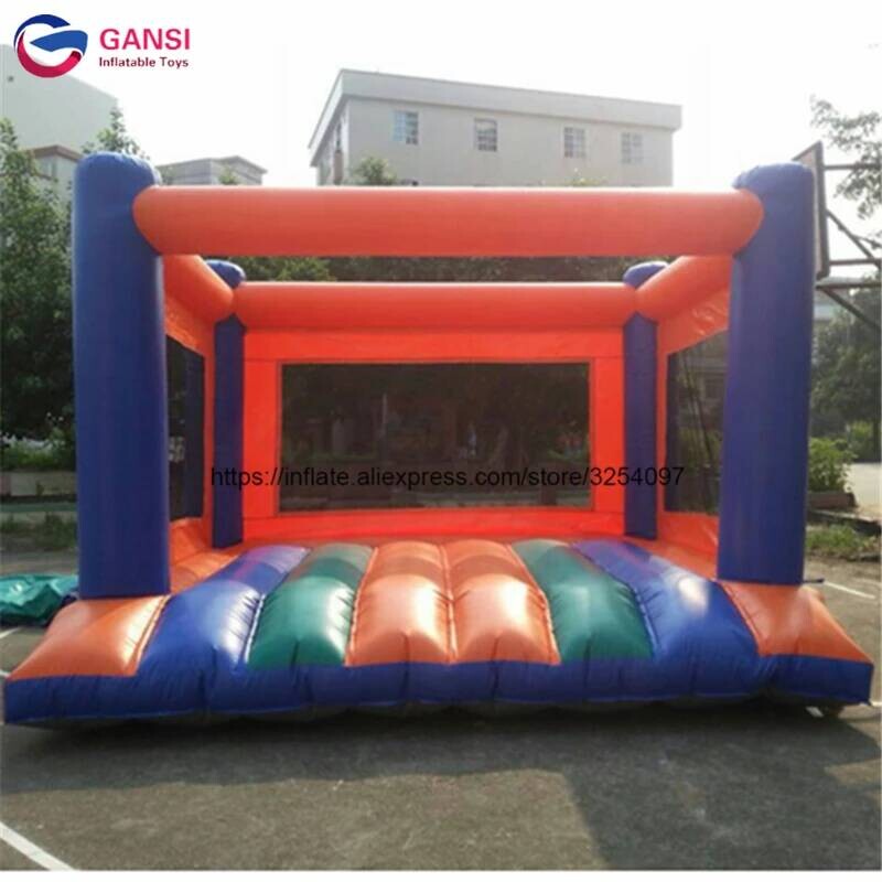 Kids Outdoor Air Quality - บ้านลมคุณภาพเชิงพาณิชย์สำหรับเด็กเล่นกลางแจ้ง, แทรมโพลีนเป่าลมพร้อมเครื่องเป่าลมฟรี
