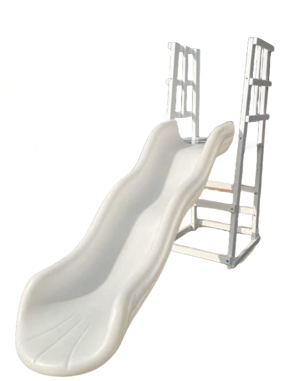 Kids Outdoor Slide Set - สไลเดอร์พลาสติกสีขาวแบบสองช่องสำหรับเด็กเล่นในร่มและกลางแจ้ง ลดราคาพิเศษ เหมาะสำหรับโรงเรียนอนุบาล สวนสาธารณะ และสนามเด็กเล่น