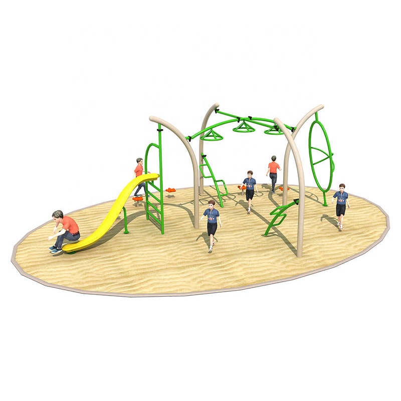 Kids Outdoor Monkey Bars - ราวโลหะสำหรับเด็กเล่นกลางแจ้ง แผงผนังปีนเขา อุปกรณ์สนามเด็กเล่นมืออาชีพสำหรับสนามหลังบ้าน