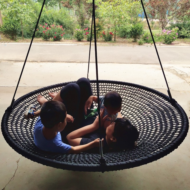 Kids Outdoor Nest Swing - ชิงช้าทรงกลมขนาดใหญ่สำหรับเด็กเล่นกลางแจ้งในสวน