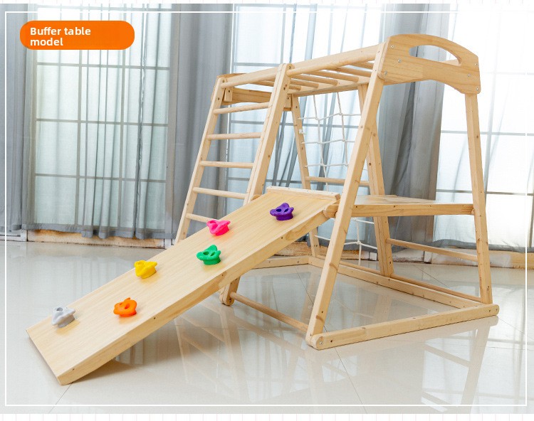 ชุดเครื่องเล่นเด็กแบบรวม  ไม้เ - Kids Outdoor Jungle Gym With Slide บทวิจารณ์และราคา