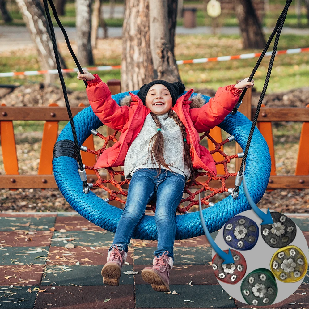 ชิงช้าสนามเด็กเล่นสีน้ำเงิน/แด - Kids Outdoor Nest Swing บทวิจารณ์และราคา