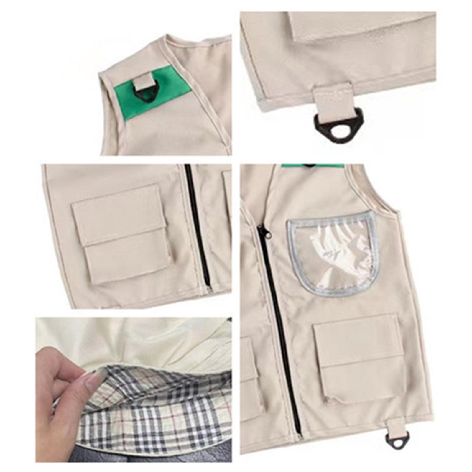 เสื้อกั๊กตกปลา ชุดแคมป์ปิ้งสำห - Kids Outdoor Zoo บทวิจารณ์และราคา