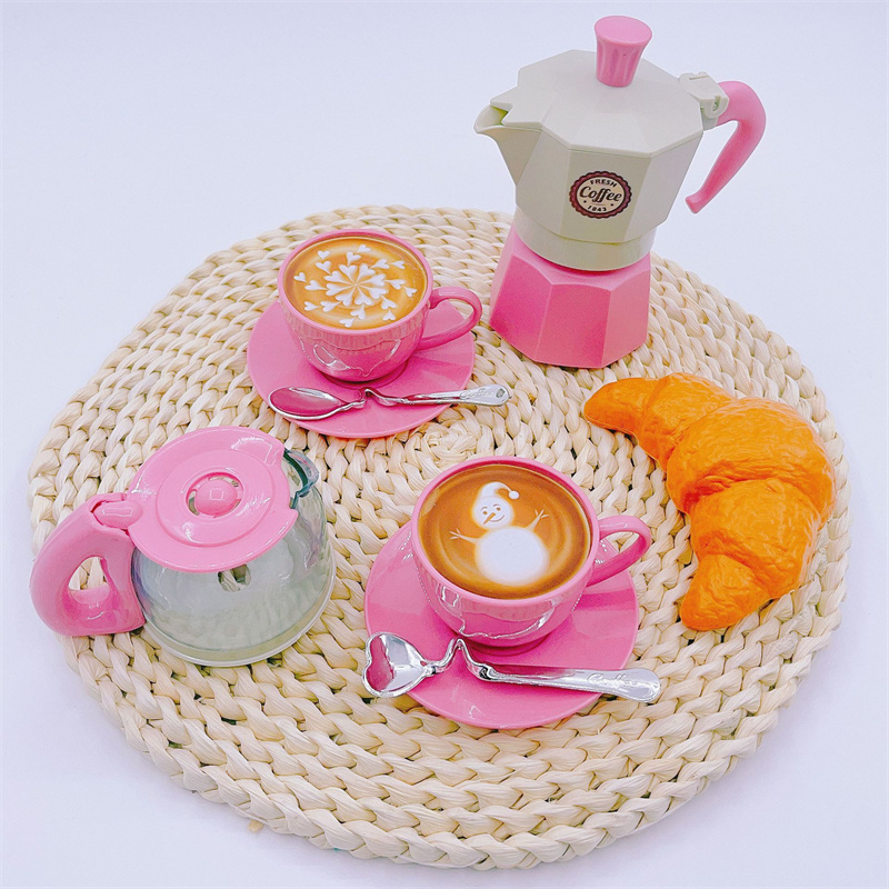 11PCS เล่นแกล้งทําเป็นกาแฟชุด  - Kids Outdoor Kitchen Diy บทวิจารณ์และราคา
