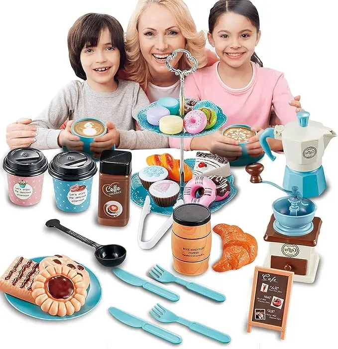 ชุดของเล่นจำลองร้านกาแฟ ชุดเคร - Kids Outdoor Kitchen Diy บทวิจารณ์และราคา