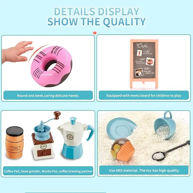 ชุดของเล่นจำลองร้านกาแฟ ชุดเคร - Kids Outdoor Kitchen Diy บทวิจารณ์และราคา
