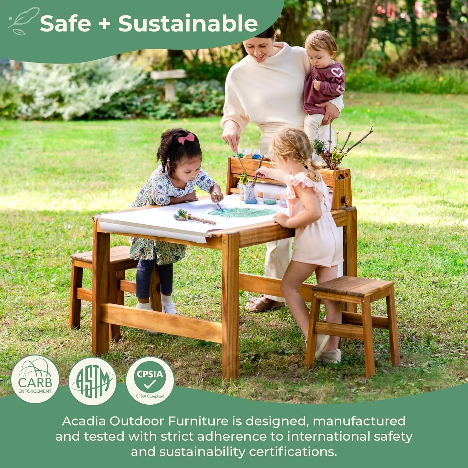 ชุดโต๊ะและเก้าอี้สำหรับงานศิลป - Kids Outdoor Chair And Table บทวิจารณ์และราคา