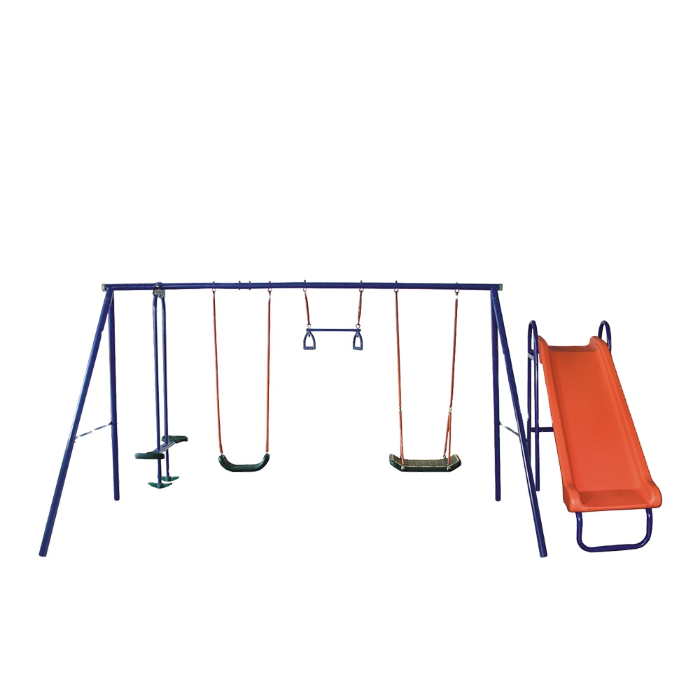 ชุดสนามเด็กเล่นสวิงสไลด์กลางแจ - Kids Outdoor Slide Set บทวิจารณ์และราคา
