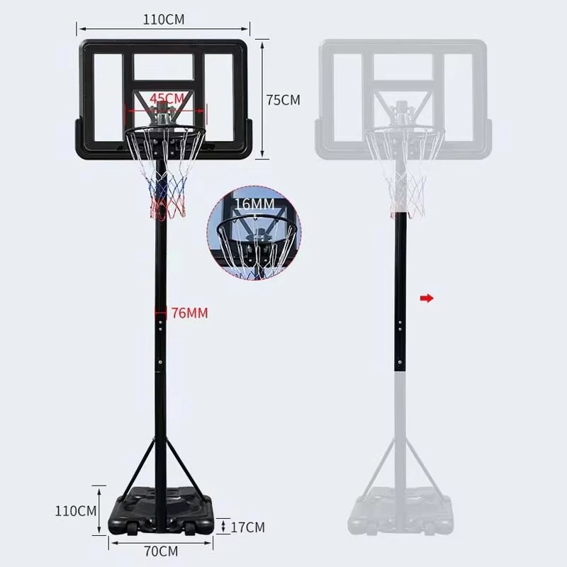 ห่วงบาสเก็ตบอลแบบพกพาสำหรับในร - Kids Outdoor Fun บทวิจารณ์และราคา