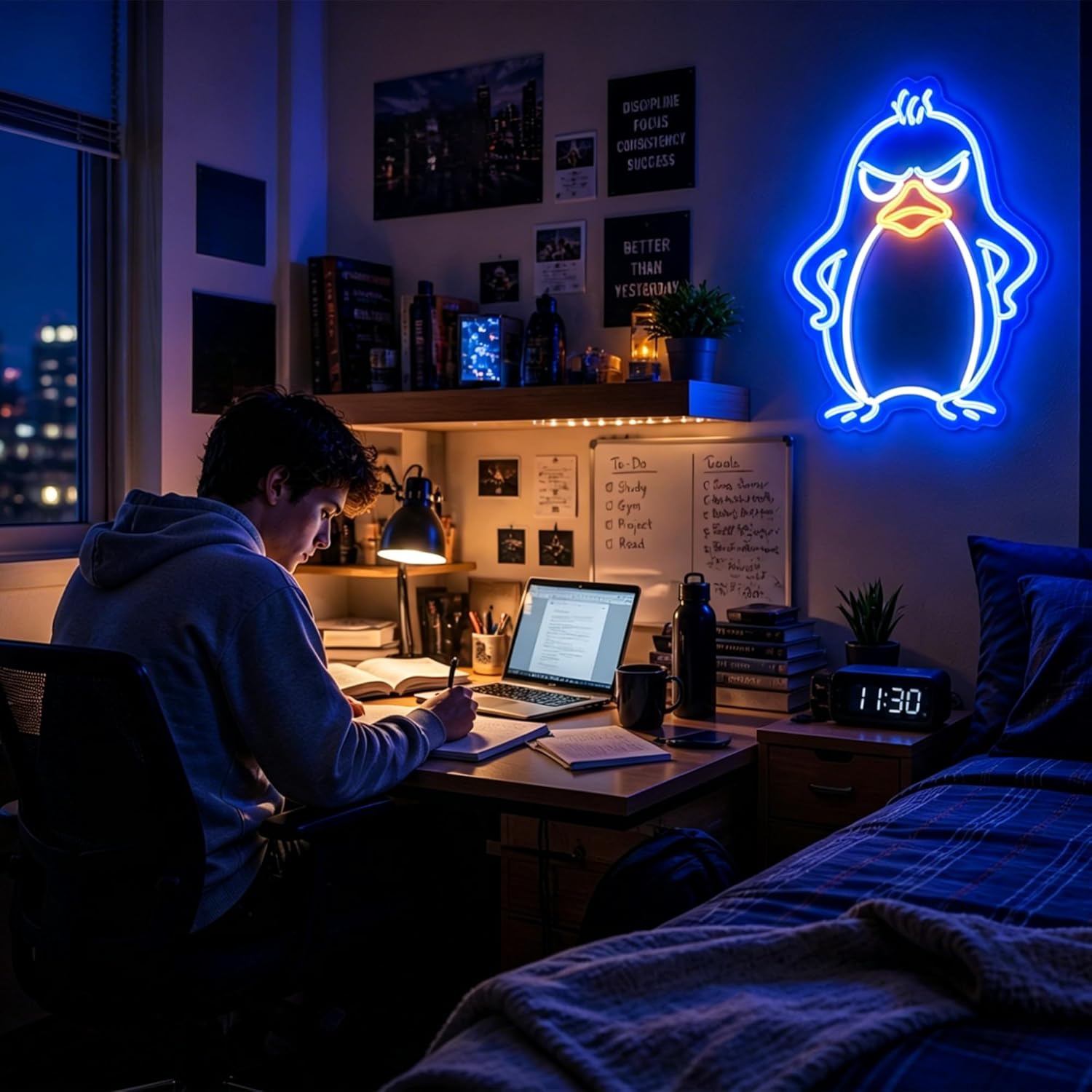 ป้ายไฟนีออนรูปเพนกวิน ไฟ LED น - Kids Outdoor Zoo บทวิจารณ์และราคา