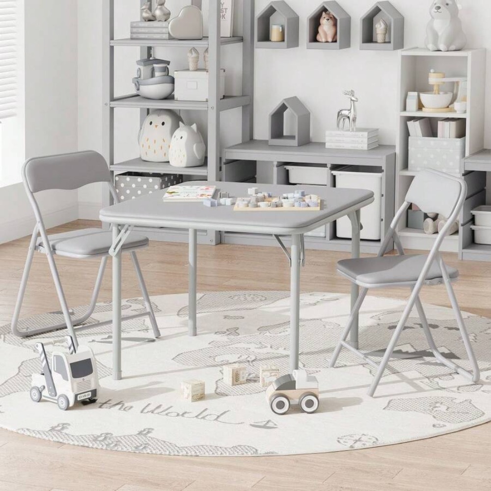 ชุดโต๊ะและเก้าอี้พับได้ 3 ชิ้น - Kids Outdoor Chair And Table บทวิจารณ์และราคา