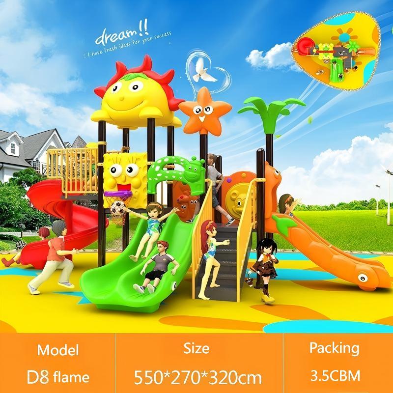 ชุดชิงช้าเหล็กและพลาสติกสำหรับ - Kids Outdoor Slide Set บทวิจารณ์และราคา