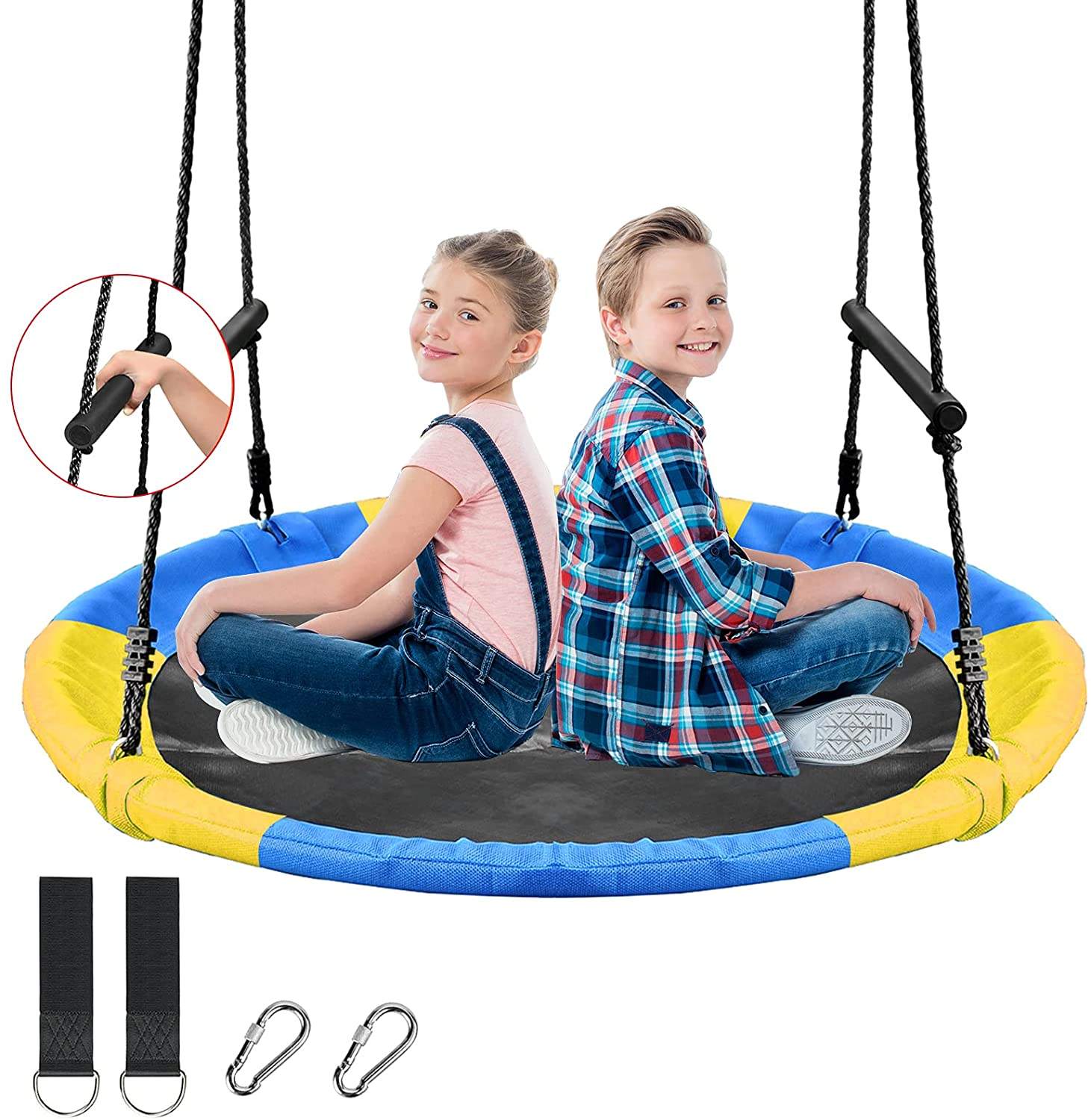 ชิงช้าตาข่ายรูปต้นไม้แบบแขวนสำ - Kids Outdoor Nest Swing บทวิจารณ์และราคา