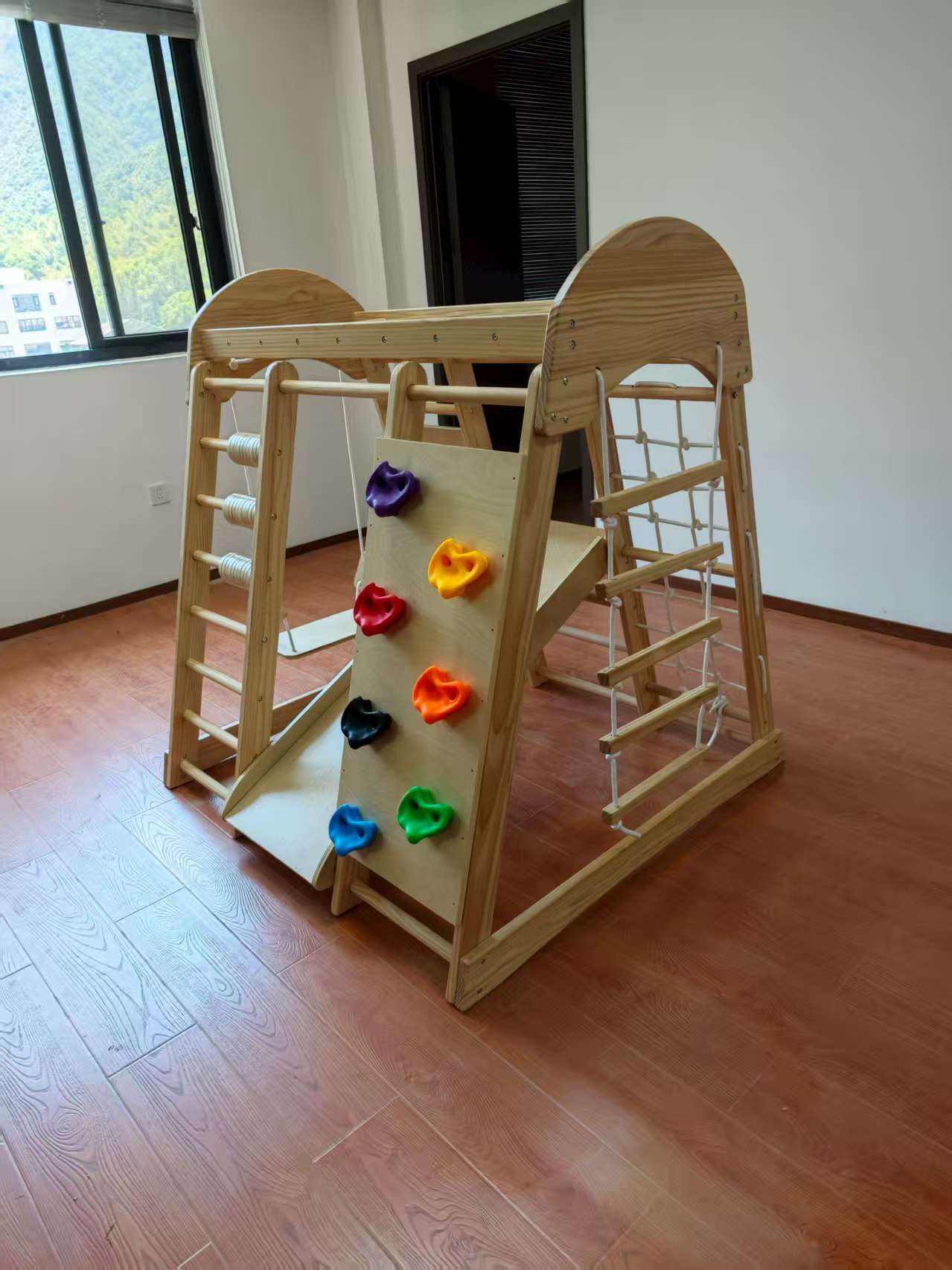 โครงไม้ปีนป่ายสำหรับเด็ก พร้อม - Kids Indoor Outdoor Games บทวิจารณ์และราคา