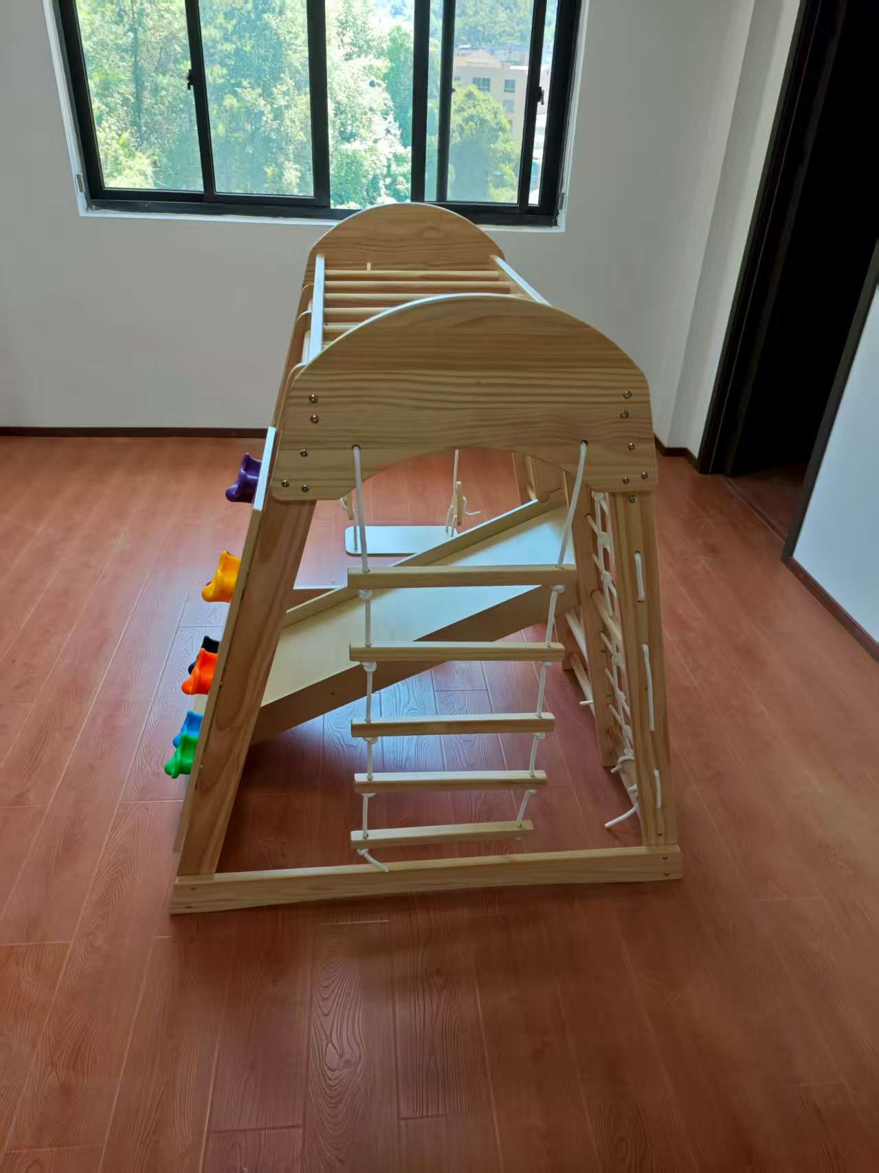 โครงไม้ปีนป่ายสำหรับเด็ก พร้อม - Kids Indoor Outdoor Games บทวิจารณ์และราคา