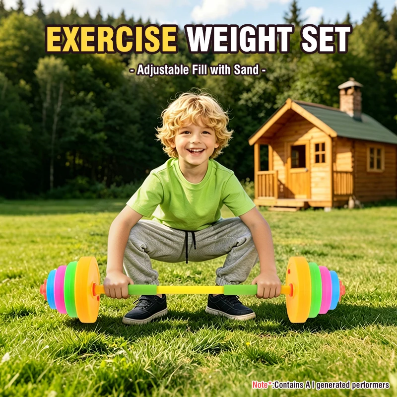 ชุดดัมเบลบาร์เบลสำหรับเด็กแบบป - Kids Outdoor Exercise Equipment บทวิจารณ์และราคา