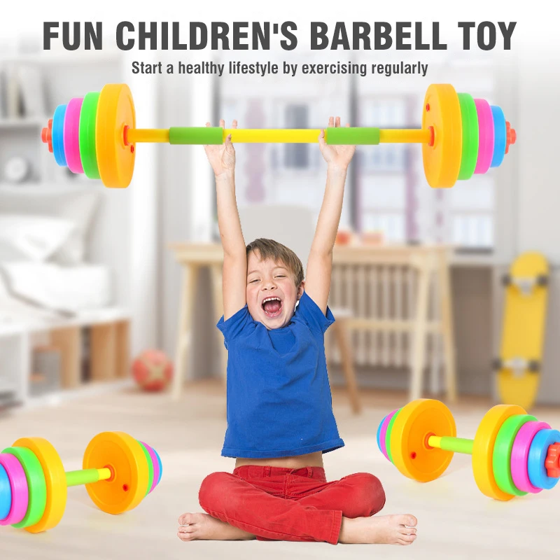 ชุดดัมเบลบาร์เบลสำหรับเด็กแบบป - Kids Outdoor Exercise Equipment บทวิจารณ์และราคา
