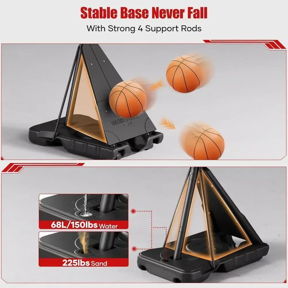 ห่วงบาสเกตบอลกลางแจ้งปรับระดับ - Basketball Hoop Outdoor บทวิจารณ์และราคา