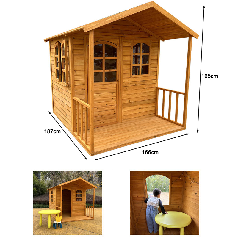 บ้านไม้เด็กเล่นกลางแจ้ง แข็งแร - Kids Outdoor Cubby House บทวิจารณ์และราคา