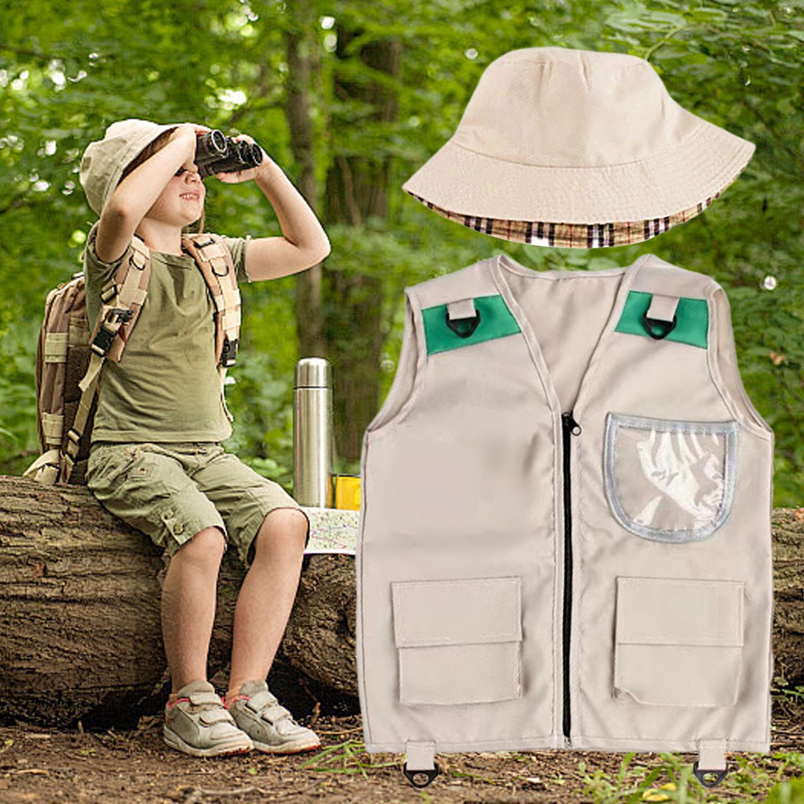 เด็กตกปลาเสื้อกั๊กล้างทําความส - Kids Outdoor Zoo บทวิจารณ์และราคา
