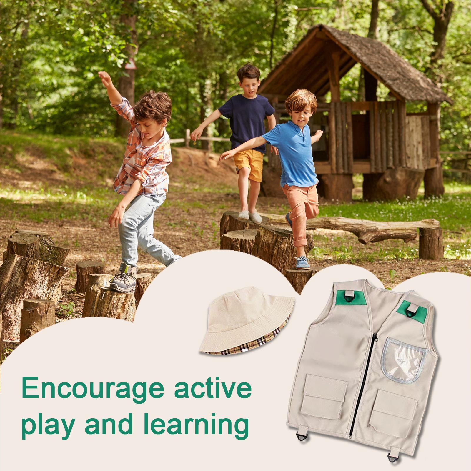 เด็กตกปลาเสื้อกั๊กล้างทําความส - Kids Outdoor Zoo บทวิจารณ์และราคา