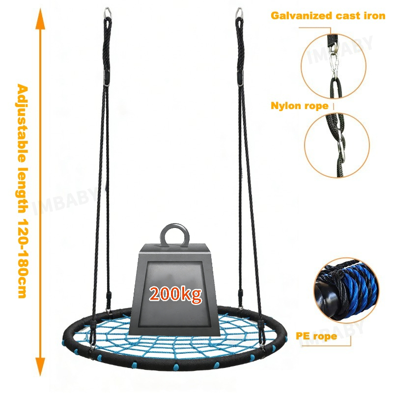 IMBABY ชิงช้าตาข่ายทรงกลมสำหรั - Kids Outdoor Nest Swing บทวิจารณ์และราคา