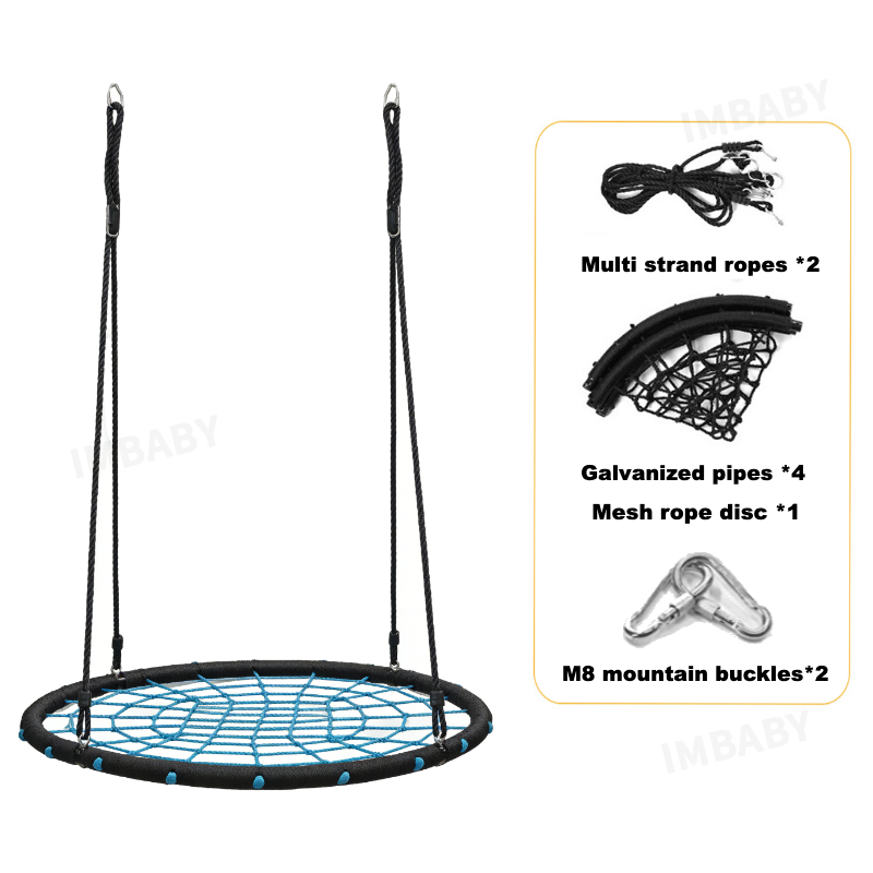 IMBABY ชิงช้าตาข่ายทรงกลมสำหรั - Kids Outdoor Nest Swing บทวิจารณ์และราคา