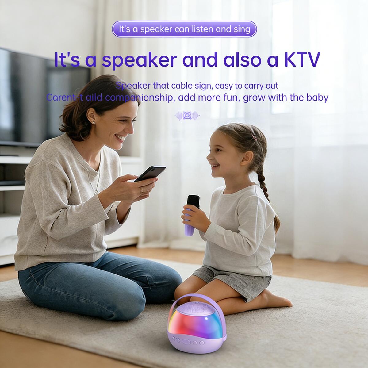 ลำโพงไร้สาย KTV พร้อมไมโครโฟน  - Kids Outdoor Voices บทวิจารณ์และราคา
