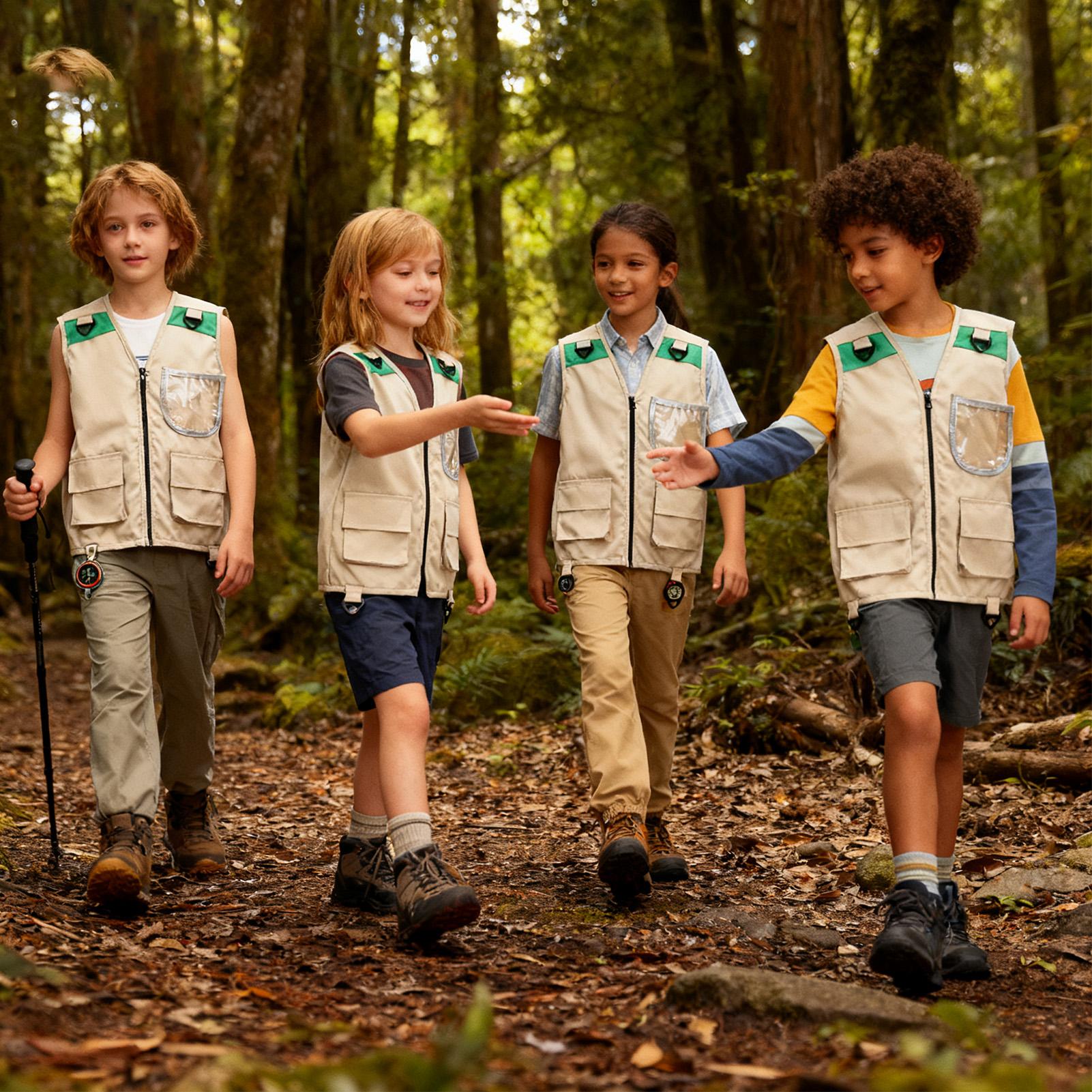 เสื้อกั๊กเด็กแบบไม่มีแขน สำหรั - Kids Outdoor Zoo บทวิจารณ์และราคา