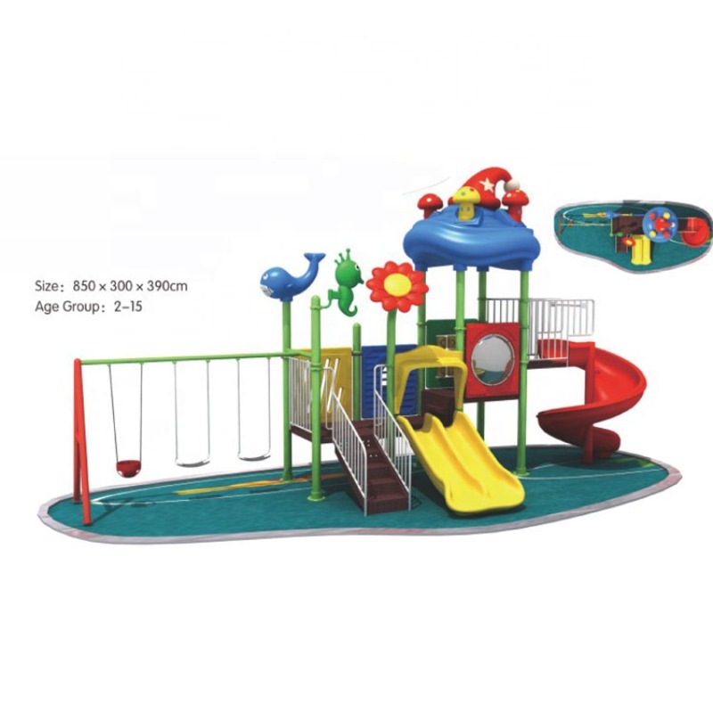 ชุดเครื่องเล่นชิงช้าและสไลเดอร - Kids Outdoor Slide Set บทวิจารณ์และราคา