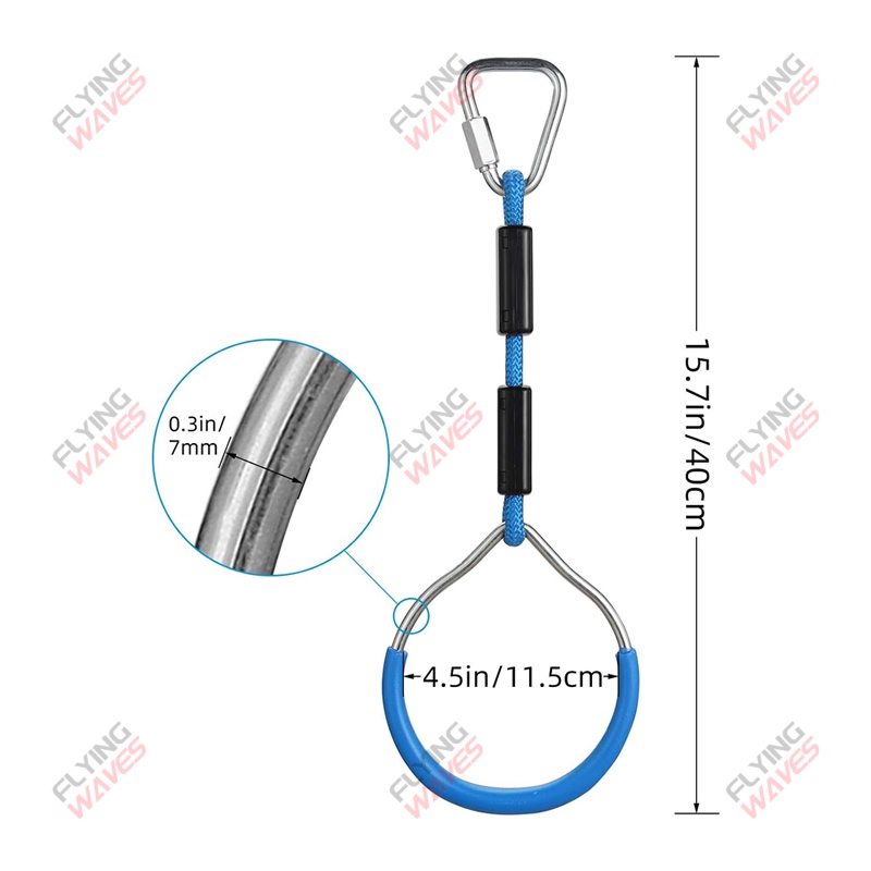 เด็กแขวนแหวน GYM Swing ปีนเขาล - Kids Outdoor Monkey Bars บทวิจารณ์และราคา