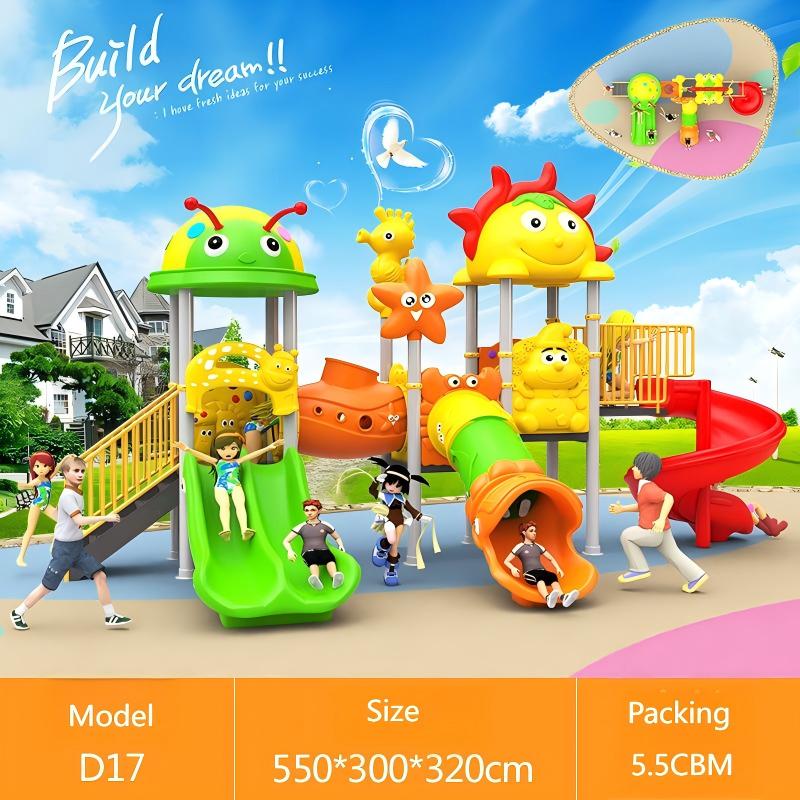 สไลเดอร์สนามเด็กเล่นพลาสติกสำห - Kids Outdoor Slide Set บทวิจารณ์และราคา