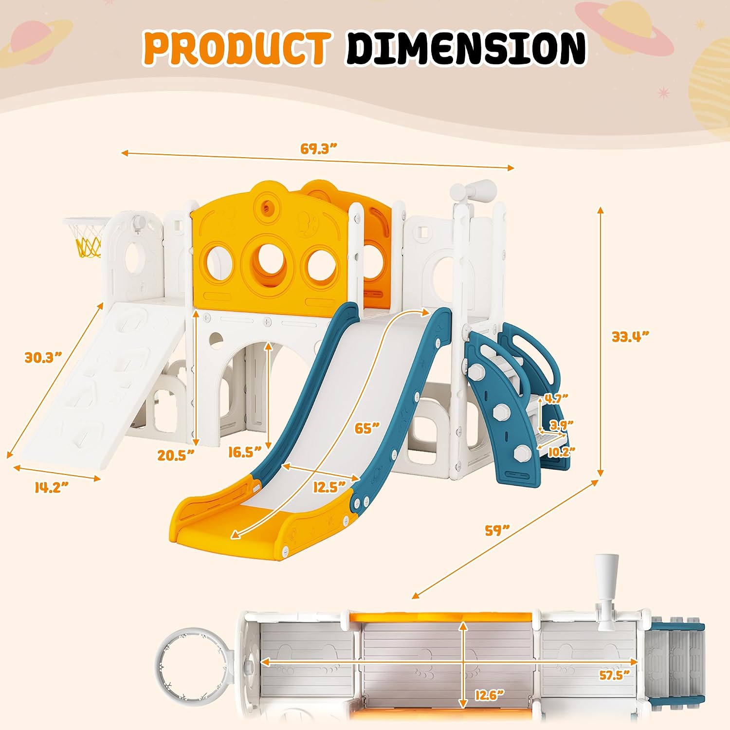 ชุดสไลด์เด็ก 9 in 1 สำหรับสนาม - Kids Outdoor Slide Set บทวิจารณ์และราคา