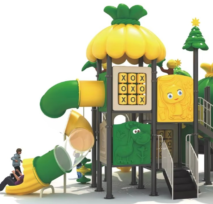 เครื่องเล่นสนามเด็กเล่นกลางแจ้ - Kids Outdoor Jungle Gym With Slide บทวิจารณ์และราคา