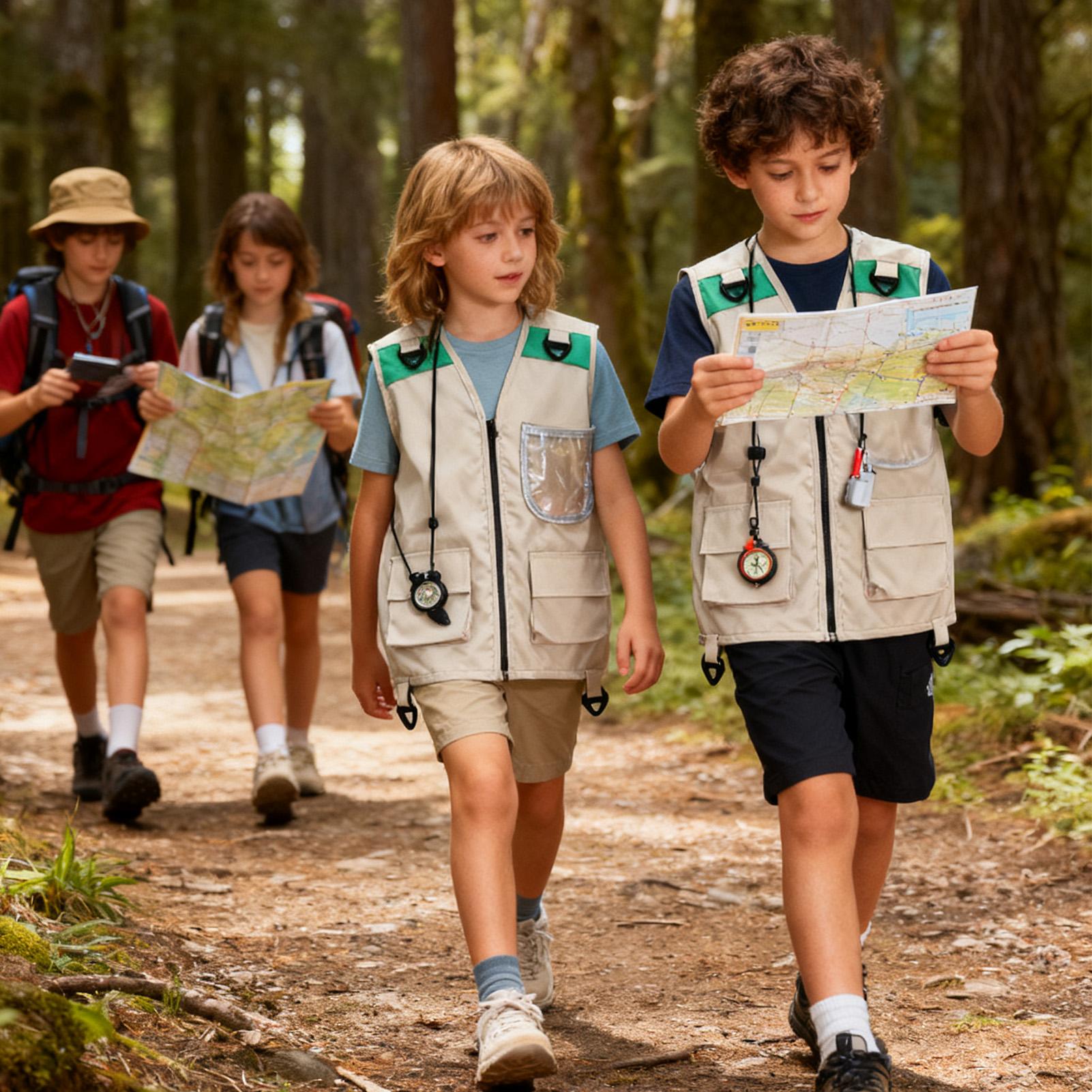 เสื้อกั๊กตกปลาสำหรับเด็ก เสื้อ - Kids Outdoor Zoo บทวิจารณ์และราคา