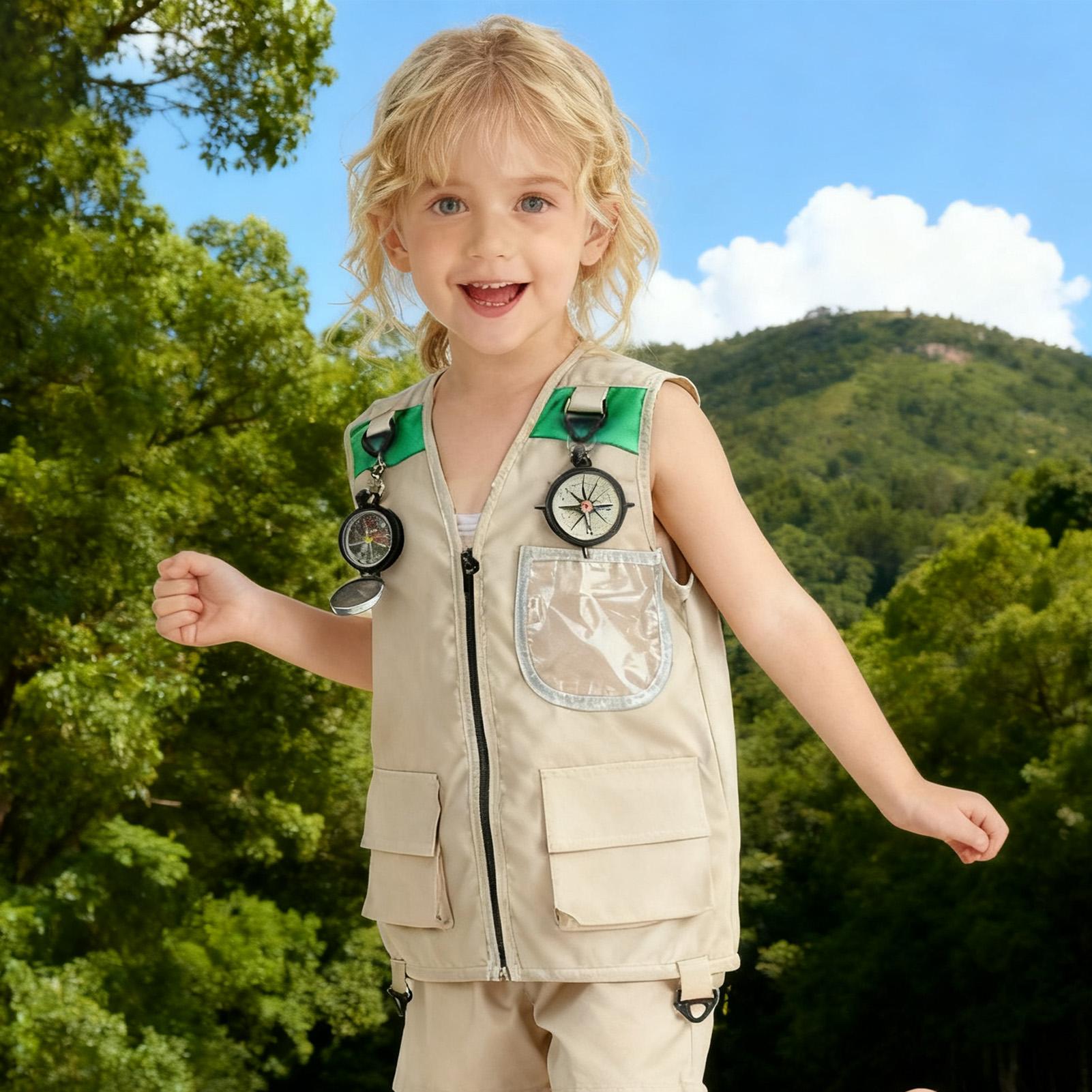 เสื้อกั๊กตกปลาสำหรับเด็ก เสื้อ - Kids Outdoor Zoo บทวิจารณ์และราคา