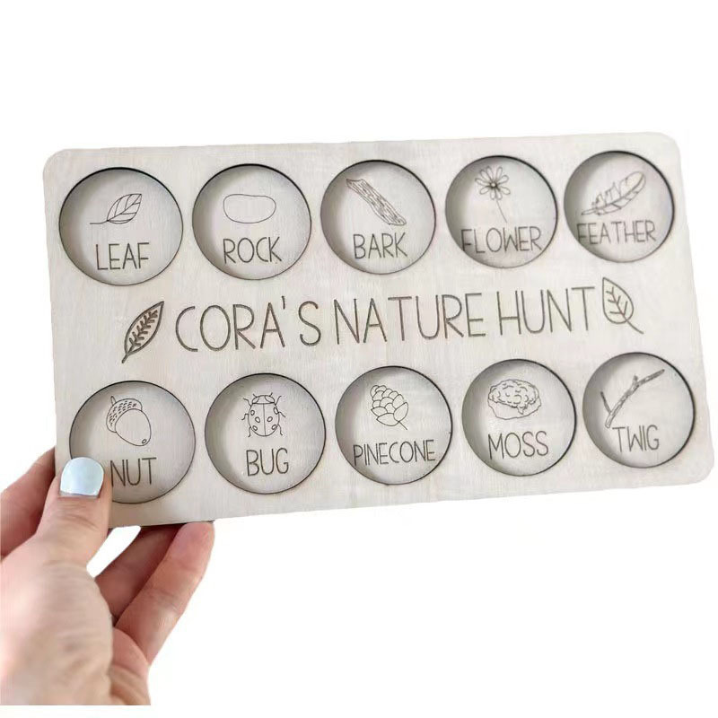 ป้ายไม้ล่าสมบัติธรรมชาติแบบกำห - Kids Outdoor Nature Scavenger Hunt บทวิจารณ์และราคา