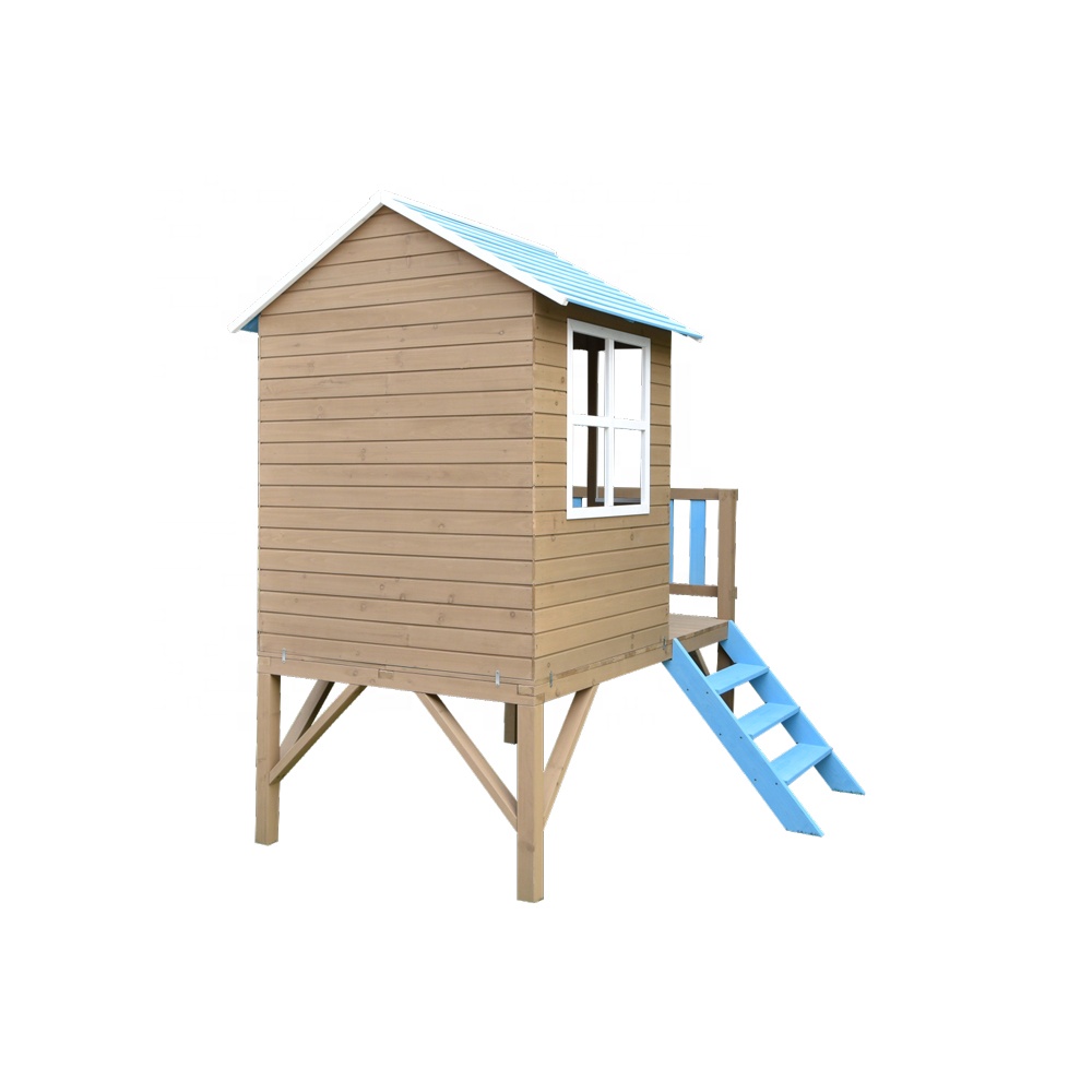 บ้านไม้เด็กเล่นกลางแจ้ง ทนทานต - Kids Outdoor Cubby House บทวิจารณ์และราคา
