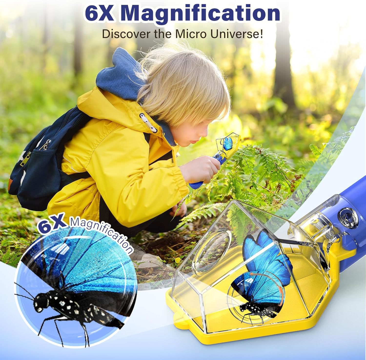 กล่องดูแมลงแบบขยาย 6 เท่าสำหรั - Kids Outdoor Education บทวิจารณ์และราคา