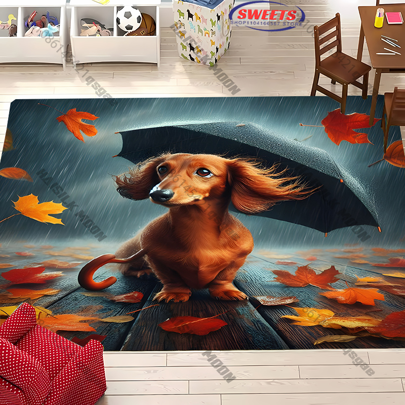 พรมพิมพ์ลายธีมร่มสุนัขตลกๆ ของ - Kids Outdoor Umbrella บทวิจารณ์และราคา
