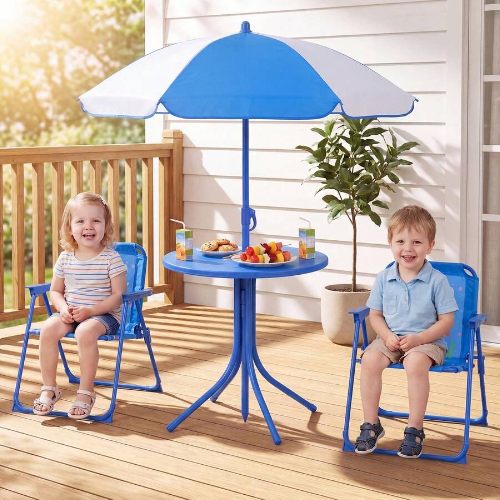 ชุดโต๊ะปิกนิกสำหรับเด็กพร้อมเก - Kids Outdoor Chair And Table บทวิจารณ์และราคา